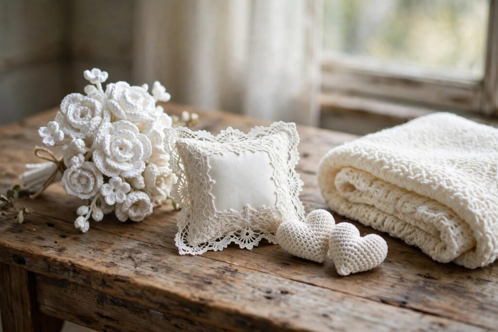 crochet wedding gifts couple bride keepsakes